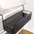 Metal Mesh Hanging Storage Basket Versatile Shelf Rack for Bedroom
